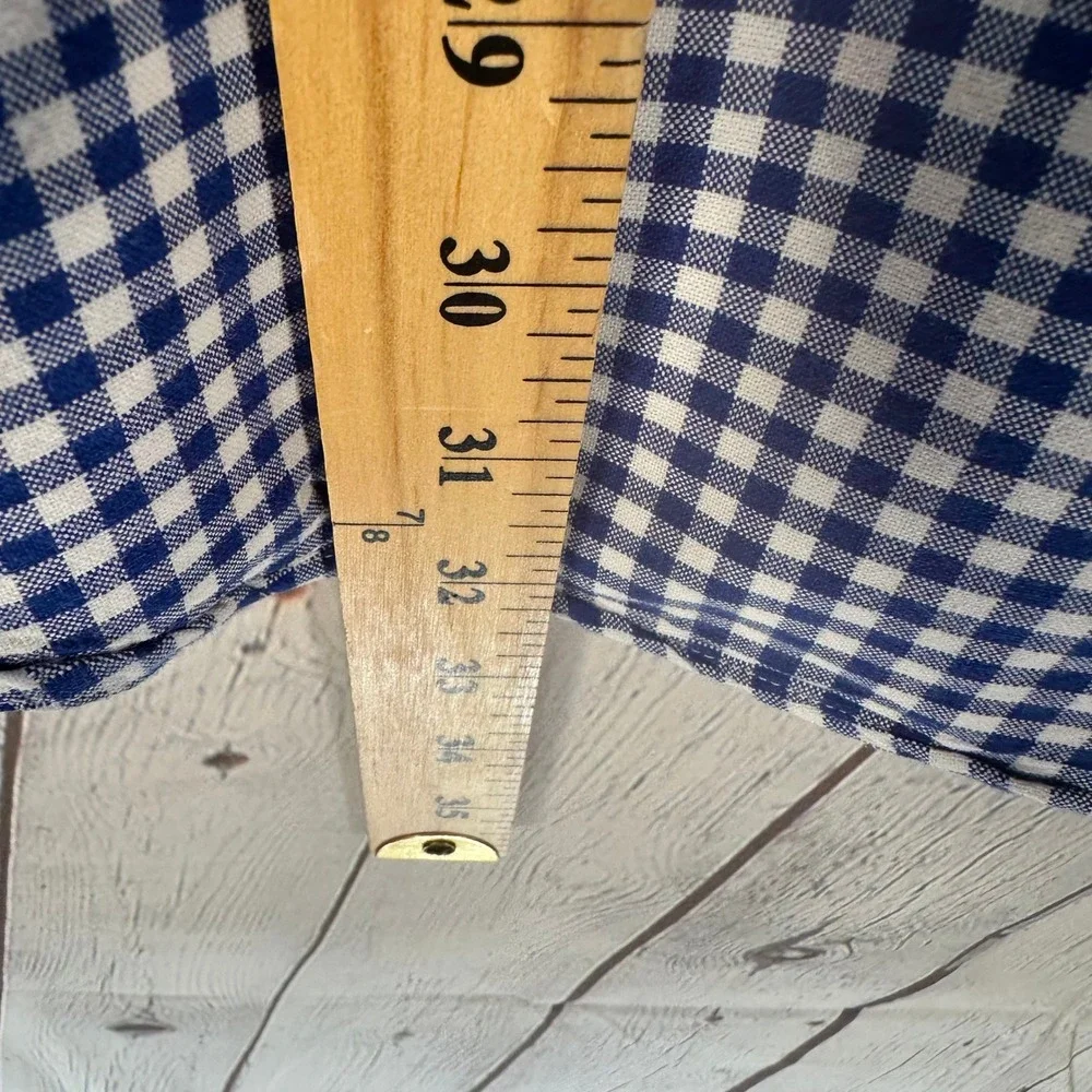 Polo Ralph Lauren Mens XL Classic Fit Gingham Button Down Shirt Blue White Cotto